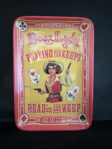 Blue Q Boss Lady 4.5 x 6 inch Melamine Tray   Playing For Keeps, Aces Loaded  - Picture 1 of 5
