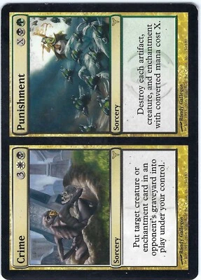 Crime // Punishment Dissension Rare – MTG Magic the Gathering Card - Image 1 of 2