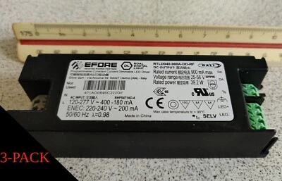 x3 EFORE Programmable, Constant Current, Dimmable LED Drivers - 900mA 25-56v 40W - Image 1 of 4