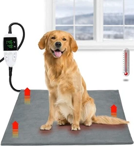 26"X20" Pet Heating Pad Electric Dog Cat Blanket Waterproof Mat Warmer Washable - Picture 1 of 12