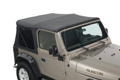 Premium Replacement Soft Top TJ Without Upper Doors, Black Diamond Jeep Wrangler - Image 1 of 4