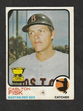 {g3} #193 Carlton Fisk Rookie Card Red Sox 1973 Topps