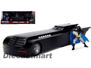 Jada 1:24 Animated Series Batmobile with Batman Figure DC 30916 Movie Diecast 