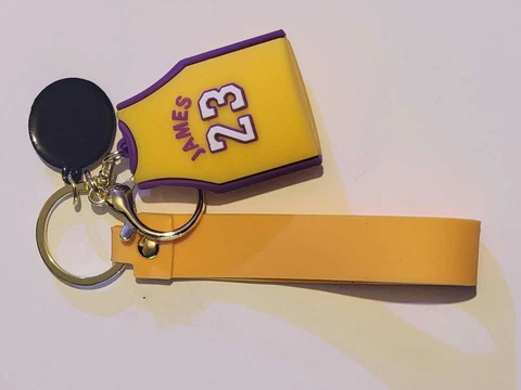 Lebron James Los Angeles Lakers Jersey 3D PVC Keychain Cover