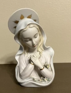 Lefton Madonna Figurine KW1462 6” - Picture 1 of 6