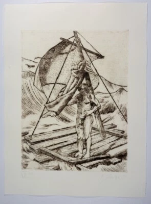 Ernst Marow: Radierung »Odyssee« handsigniert-e.a. Ex.- von 2007 - Bild 1 von 2