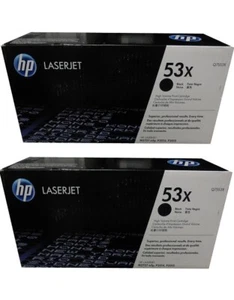 2 Original HP 53X Tonerkartuschen Black Boxen Q7553X OPEN BOX OPEN BAG - Bild 1 von 1