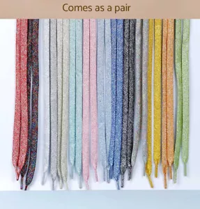 120/110 CM Shiny Flat Shoe Laces Shoelaces Sneakers Sports Kids Adults Bootlace - Picture 1 of 33