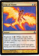 Leap of Flame *PLAYSET* Magic MtG x4 Guildpact SP