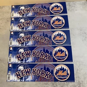 Vintage 2013’ MLB New York Mets Bumper Stickers By Rico NOS - Picture 1 of 6
