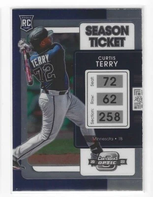 CURTIS TERRY 2022 PANINI CHRONICLES CONTENDERS OPTIC ROOKIE RC TWINS $1.99 ROOM - Image 1 of 2