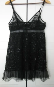 ONLY HEARTS by HELENA STUART - TRANSPARENTES BABYDOLL CHEMISE - Größe L - Bild 1 von 11