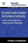Security Leader Insights For Business Continuity Hopkins Paperback Elsevier