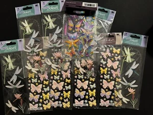 NEW EK Success Scrapbook STICKERS LOT 20 Sheets Butterflies Dragonfly Jolee’s - Picture 1 of 10