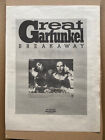 ART GARFUNKEL BREAKAWAY (B) POSTER SIZED original music press advert from 1975 -