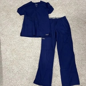 ICU By Barco Navy Scrubs Set Women’s - Picture 1 of 3
