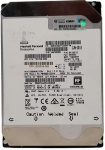 HPE MB8000JEQVA HUH728080AL5204 791394-002 8TB 3.5" SAS 7.2K HDD 100% Health - Picture 1 of 2