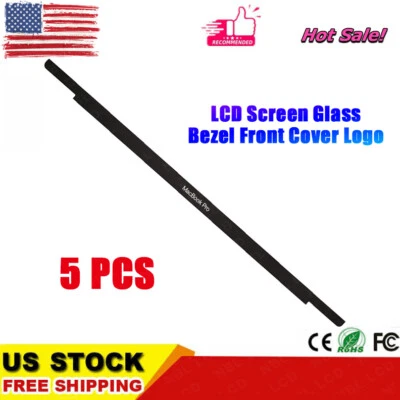 15" for MacBook Pro A1707 A1990 2016 2017 LCD Front Glass Bezel with Logo Cover - Image 1 of 2