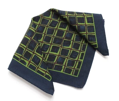 UNBRANDED Handkerchief Men's 32 X 32 CM Patterned Formal Pocket Square Da Blue - Image 1 of 4