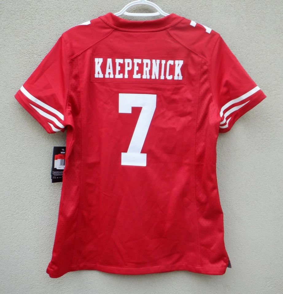 Nike Colin Kaepernick женщин Джерси красный Сан-Франциско 49ers сшитая графика редкая! - Изображение 1 из 4
