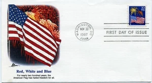 FLEETWOOD FDC 2276a Bklt Singles Flag & Fireworks AC971 - Picture 1 of 1