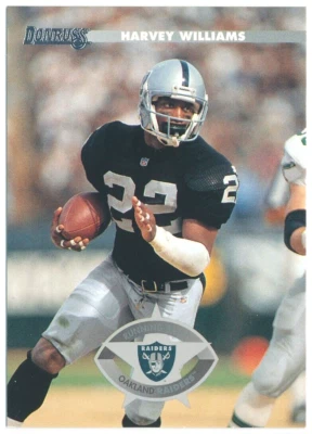 Harvey Williams - Oakland Raiders - 1996 Donruss Football - Base - #96 - Image 1 of 2