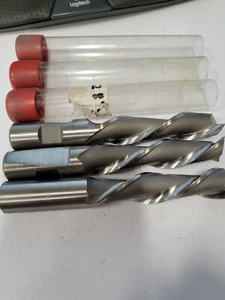 Menge 3 Neu 3/4" Durchmesser 2 FL LOC 3" HSS CNC Schaftfräser USA PCT Inc. LH Cut - Bild 1 von 5