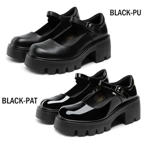 Mary Janes Damenschuhe niedriger Absatz klobige Pumps runde Spitze Knöchelriemen Pumps Schuhe - Bild 1 von 23