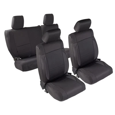 Funda de asiento de neopreno negra Smittybilt 471801 para Jeep Wrangler JK Foto 1 de 3