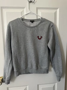 Kids Size True Religion Buddha Logo Crew Neck Sweatshirt Size Small - Picture 1 of 6