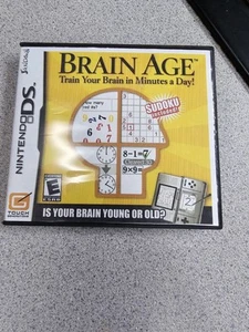 BRAIN AGE NINTENDO DS GAME 3DS 2DS LITE DSI XL CIB COMPLETE W/ MANUAL CASE - Picture 1 of 3