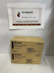 2 Muratec TS 40360 Black Toner Cartridge for Muratec F320 F360 MFX-1200 MFX-1600 - Picture 1 of 3