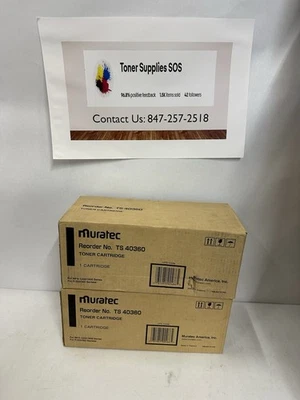 2 Muratec TS 40360 Black Toner Cartridge for Muratec F320 F360 MFX-1200 MFX-1600 - Image 1 of 3