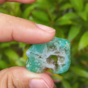 8Gr Natural Rough Green CHRYSOPRASE Mineral Specimen Rough - Picture 1 of 8