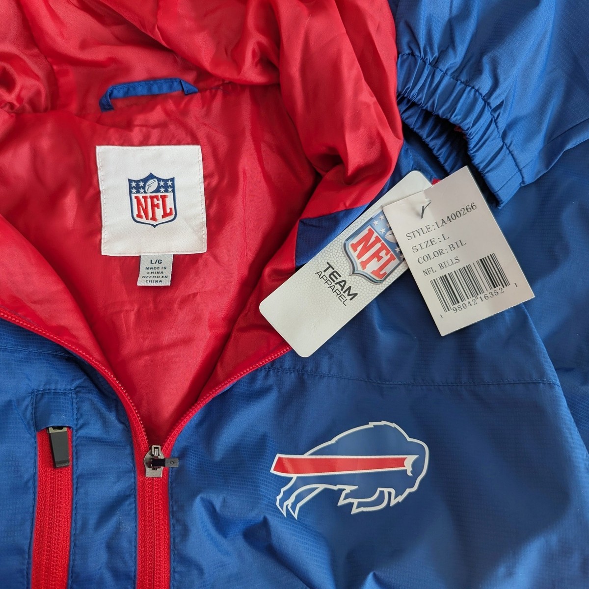 BUFFALO BILLS リバーシブルスウィングジャケット MLB/メジャーリーグベースボール 別注 ワッペン刺繍 2WAY