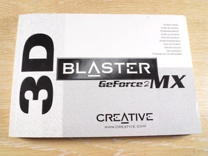 Manual For Creative 3D Blaster GeForce2 MX Graphics Card And Installation CD - Picture 1 of 3