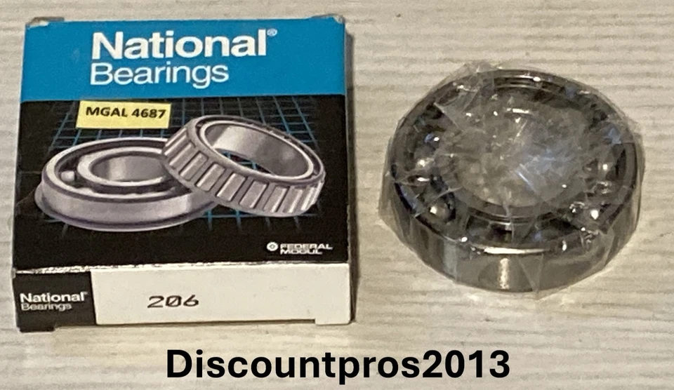 National Bearings 206 Multi Purpose Bearing Audi BMW Mercedes Porsche GMC - Image 1 of 1