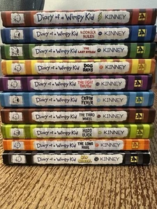 Diary of a Wimpy Kid Books Set 1-10 Jeff Kinney 1-8 Hardcover & 9,10 Paperback - Picture 1 of 5