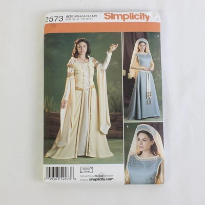 Simplicity Andrea Schewe 2573 Renaissance Costume Womens Size K5 (8,10,12,14,16) - Image 1 of 4