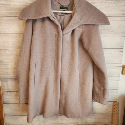 ABRIGO HILARY RADLEY MEZCLA LANA ALPACA TALLA 10 MORADO Foto 1 de 4