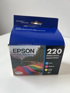 EPSON 220 DURABrite Ultra Tinte Standardkapazität Schwarz & Farbe Patrone Ablaufdatum 10/27 - Bild 1 von 5