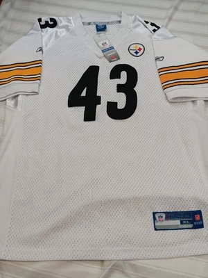 De colección Pittsburgh Steelers Troy Polamalu Reebok Ropa Auténtica Juvenil XL NUEVO CON ETIQUETAS  Foto 1 de 4