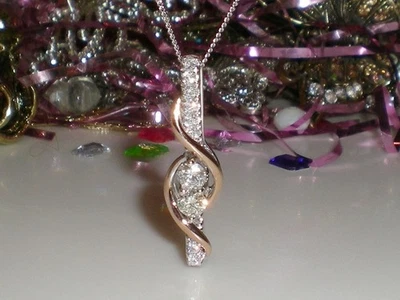 EVER US 14K Two-Tone 1ct Vertical Bar Diamond Necklace  $ 2,999  💎  KAY JEWELER - Image 1 of 4