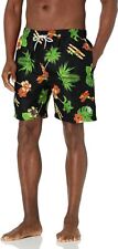 US Polo Association Swim Trunks Floral Green Black and Red Colors Men’s XXL