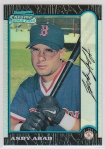 ANDY ABAD 1999 BOWMAN CHROME REFRACTOR ROOKIE RED SOX 
