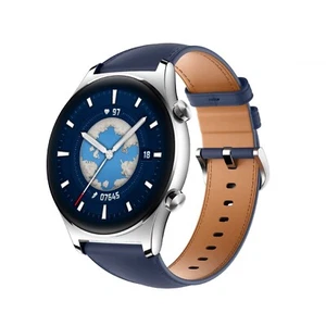 HONOR Watch GS3 1.43" 45.9mm Ocean Blue Leather Strap Smart Watch USA Freeship - Picture 1 of 1