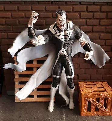 SUPERMAN DC Comic Direct toys  BLACKEST NIGHT BLACK LANTERN  6" figure & stand - image 1 of 2