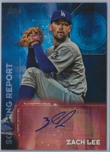 2016 Topps Scouting Report Zach Lee autograph Dodgers auto - Picture 1 of 1