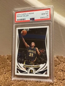 2004 Topps Chrome Reggie Miller PSA 10 #31 Pacers Card NEW CLEAN CASE LOW POP - Picture 1 of 1