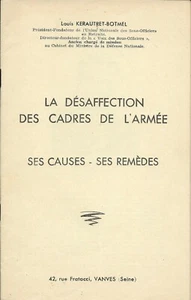 VERSCHIEDENE Louis Kerautret-Botmel " Die Unzufriedenheit der Kader der Armee " - Bild 1 von 1